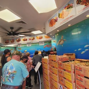 Blue water Shrimp and Seafood- line to order foods