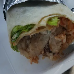 Pork fat burrito! Shocking!!