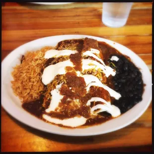 Holy smokes the chicken enchiladas are fantastic