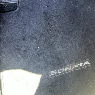 Front floor not vacuumed