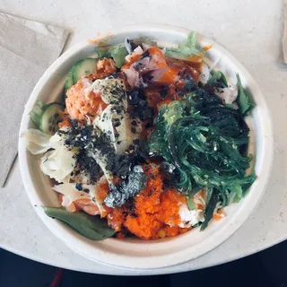 Build Your Own Poke Bowl - 3 Scoops of Poke