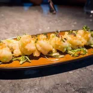 Crispy Wasabi Tiger Prawns