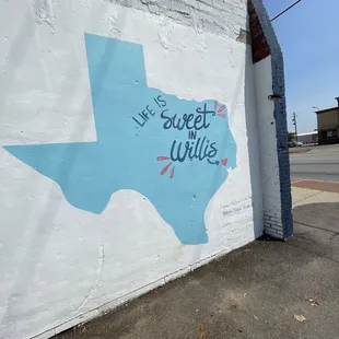 Mural outside the shop