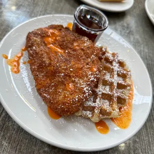 Chicken and waffles special