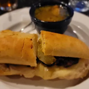 Cuban sandwich with soup of the day