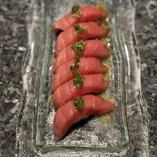Garlic Tuna nigiri