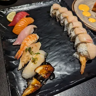 Combination with white tiger  roll.  Highly recommend