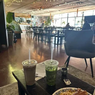 View from my corner couch.  Delightful breakfast/brunch/lunch spot in Douglas!