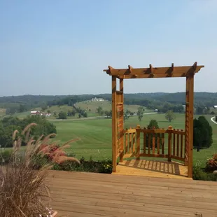 Beautiful scenery and view from atop the hill