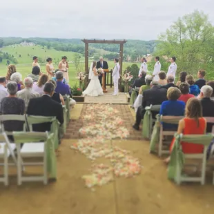 Wedding Ceremony on top of the hill