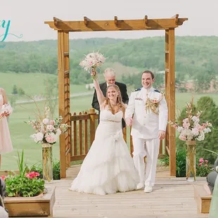 a just married couple