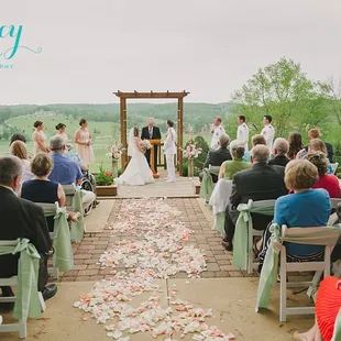 Ceremony on top of the hill