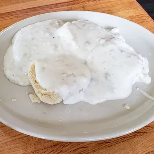 Biscuits and Gravy at Blueberry Hill East Washington