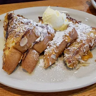 Coconut Almond French Toast at Blueberry Hill Pancake House Indianapolis