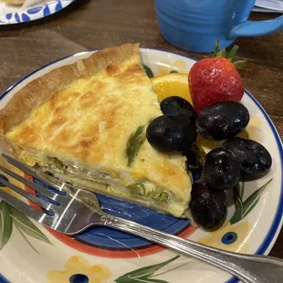 Asparagus quiche