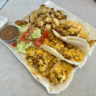 Special -- breakfast tacos