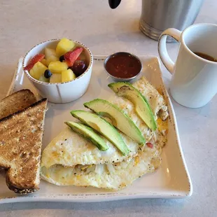 Chicken Avocado Omelette