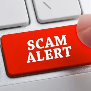 a scam alert button