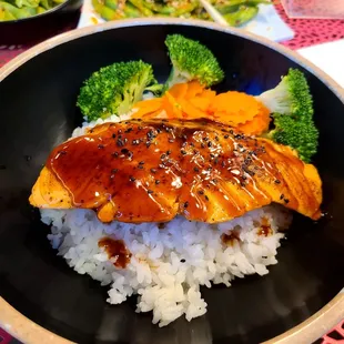 Salmon Teriyaki Bowl
