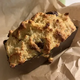 Breakfast Bread Pudding - chocolate chip