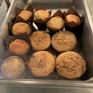 Coffee cake and muffins