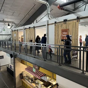 Far left is library and middle is toddler room