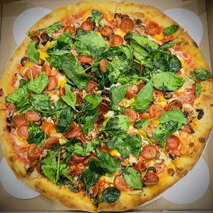 Double Meat Combo with artichokes and spinach