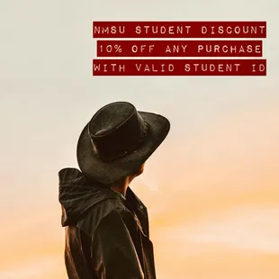 NMSU student discount.