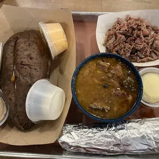 The sweet Caroline stuffed sweet potato! Wow delicious way to stuff a sweet potato! And the pops beans delish!!