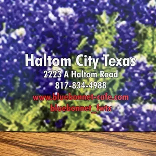 Menu - Business Info