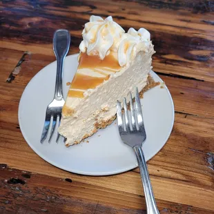 Pumpkin cheesecake,  though more like a chiffon.  Delicious though!