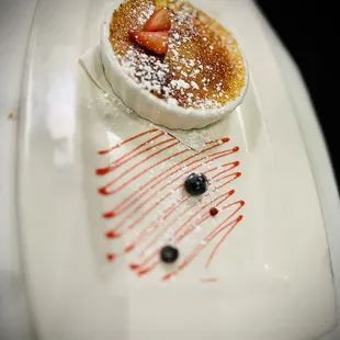 a dessert on a white plate