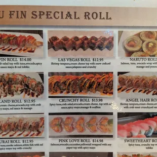 My chopstick skills could kill.. so my plate was clear of sushi before I finished taking menu photos..