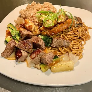 Filet &amp; Lobster Tail Hibachi