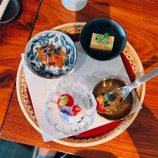 Sushi omakase 1/3: Amuse bouche / appetizers / $100 total