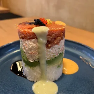 Ahi tuna tower