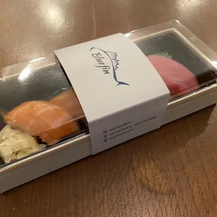 Their to-go sushi boxes are really cute and sturdy quality.