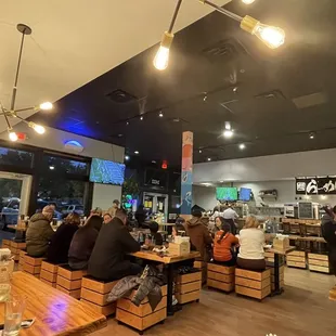 the dining area