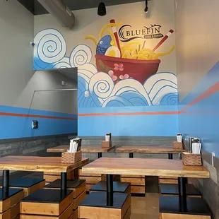 the dining area