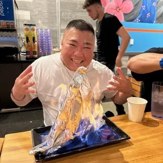 Flaming V.I.P (served on fire)