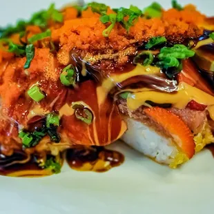 Spicy tuna crispy rice (on Hot Small Plate menu)