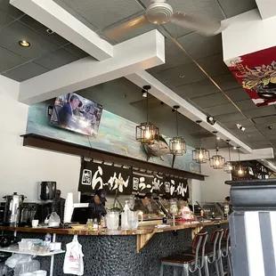 Sushi bar area