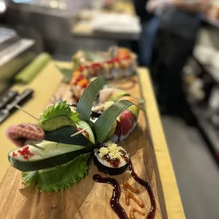 food, sushi and sashimi