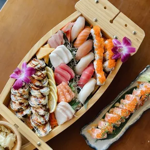 poppy love boat // crazy salmon roll