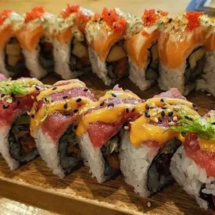 sushi and sashimi, food, sushi, sashimi