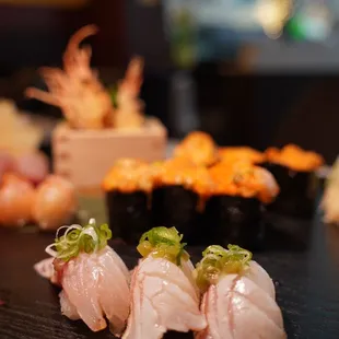 a variety of sushi