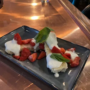 strawberries and cheese