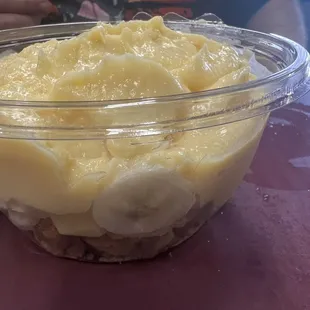 The worlds best banana pudding. It is made fresh so the vanilla wafers aren't soggy.