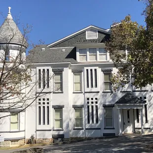 The side... from the parking lot.