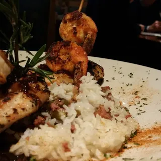 Chicken and Shrimp with Dirty Rice